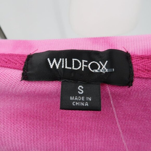 Wildfox Love Potion Super Soft Pink White Tie Dye Sweatshirt Size Small NWT - Picture 2 of 5